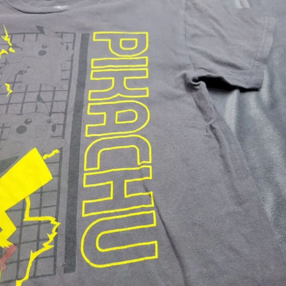 Pokemon Pikachu‎ Graphic Tee Shirt S Gray